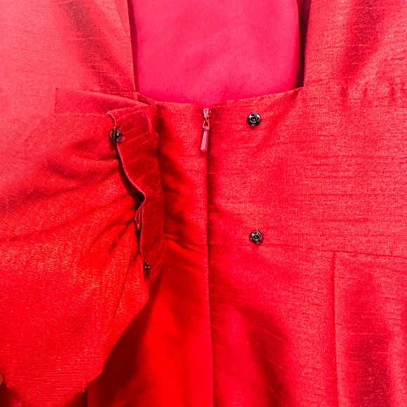 Alfred Sung Low Back with Bow Mini Dress - Picture 4 of 10